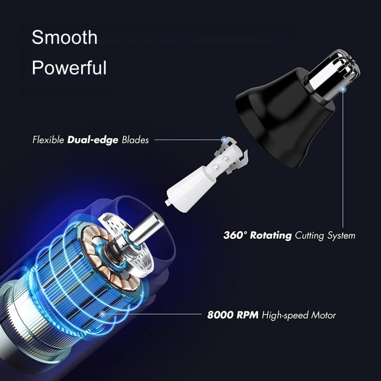 SPORTSMAN Men Electric Nose Hair Cutter, Size: Dry Battery(Black)