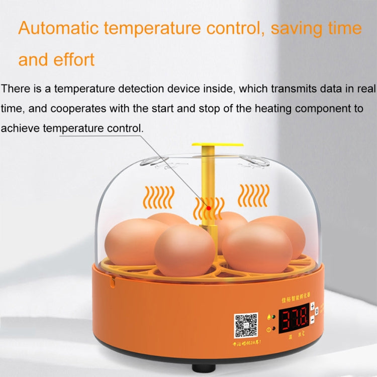 6-Eggs Small Household Experimental Children Smart Chicken Incubators, Spec: Automatic UK Plug