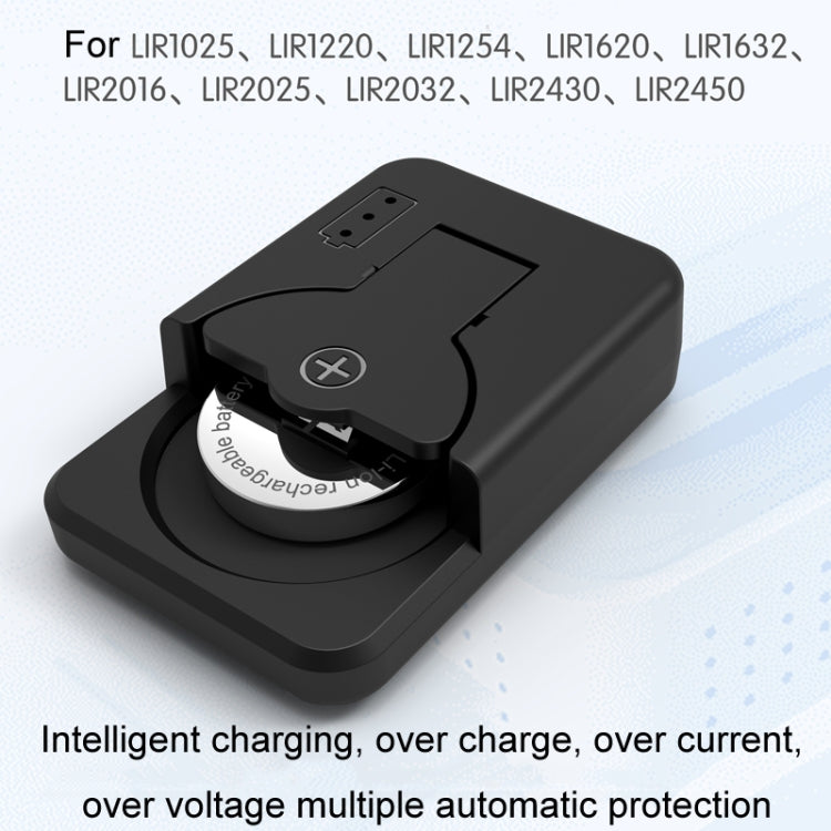 4.2V LIR2032/2450 Button Battery Universal Charger(White With Cable)