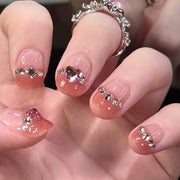 24pcs/box Handmade Nail Glitter Nail Jelly Glue Finished Patch, Color: BY1129(Wear Tool Bag)