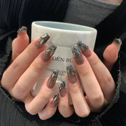 24pcs/box Handmade Nail Glitter Nail Jelly Glue Finished Patch, Color: BY1019(Wear Tool Bag)