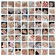24pcs/box Handmade Nail Glitter Nail Jelly Glue Finished Patch, Color: BY85(Wear Tool Bag)