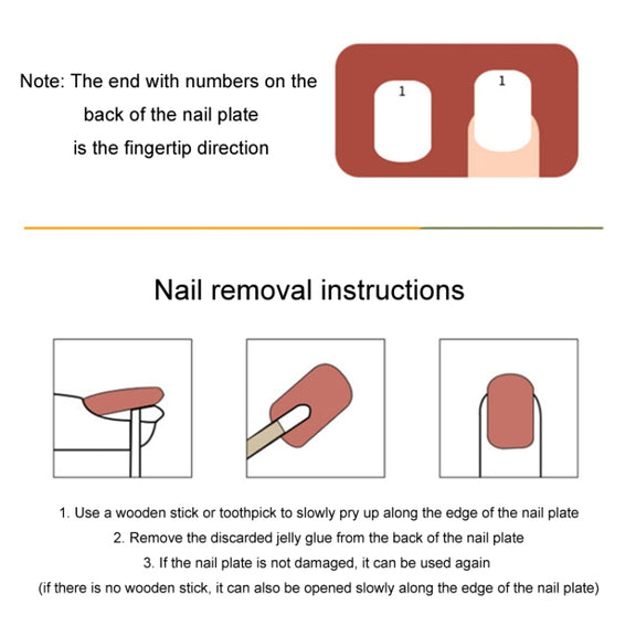 24pcs/box Handmade Nail Glitter Nail Jelly Glue Finished Patch, Color: BY1129(Wear Tool Bag)