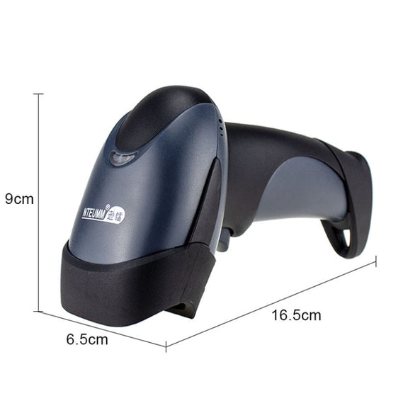 NETUM One-Dimensional Self-Sensing Code Sweeper Handheld Mobile Red Light Scanning Machine, Model: Wired With Bracket