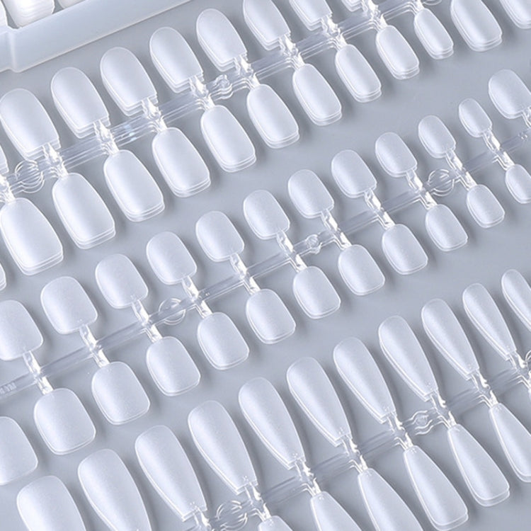 10pairs Of 100pcs/Box Frosted False Nails Artificial Tip, Shape: Medium Oval S
