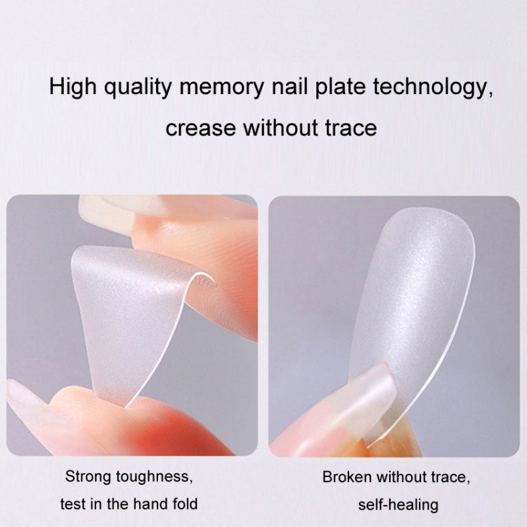 10pairs Of 100pcs/Box Frosted False Nails Artificial Tip, Shape: Medium Oval S