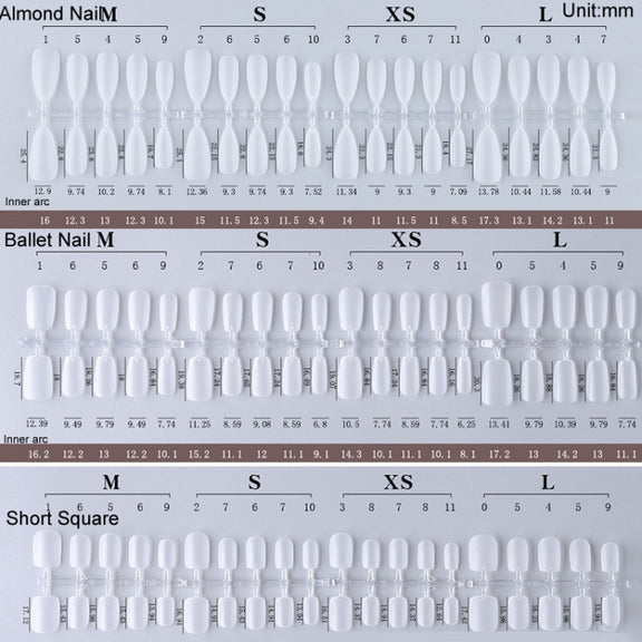 10pairs Of 100pcs/Box Frosted False Nails Artificial Tip, Shape: Medium Oval S