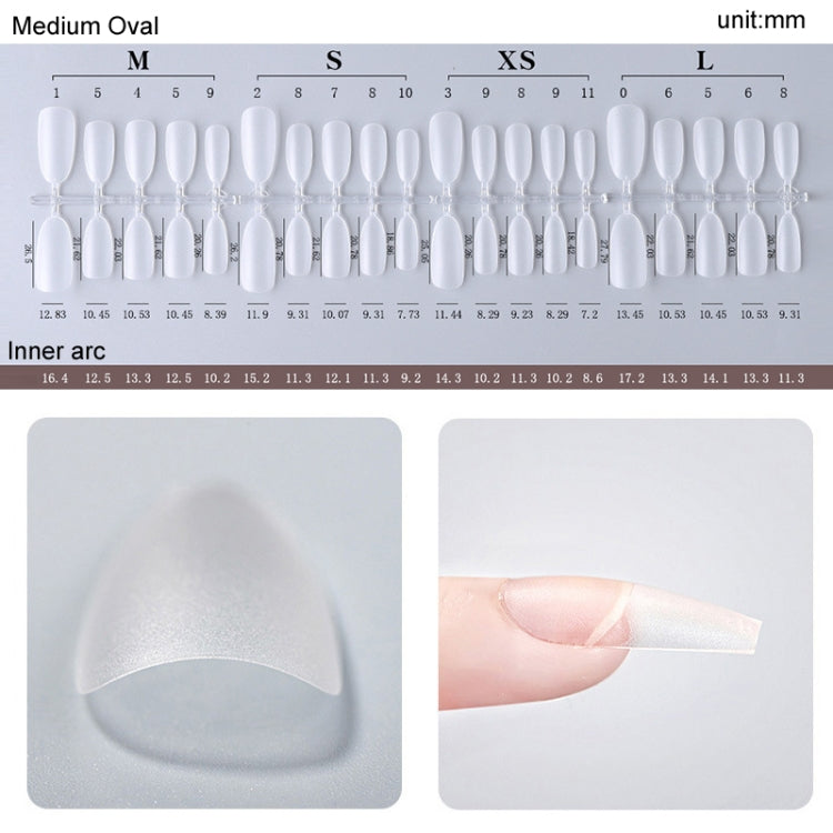 10pairs Of 100pcs/Box Frosted False Nails Artificial Tip, Shape: Short Square Circle M