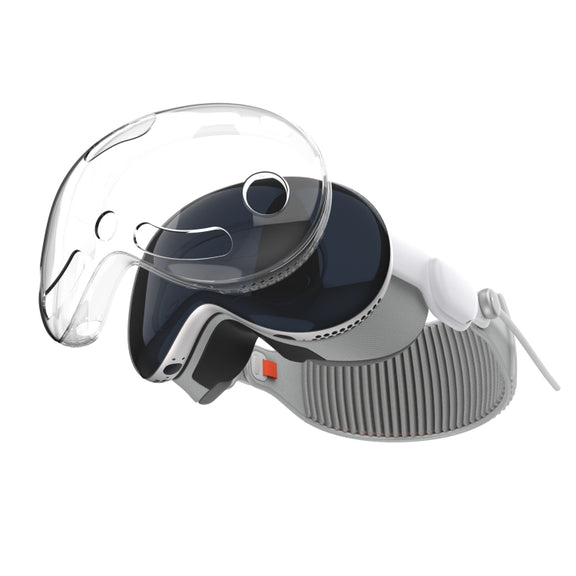 For Apple Vision Pro Protective Case VR Headset Device Accessories, Color: Transparent TPU