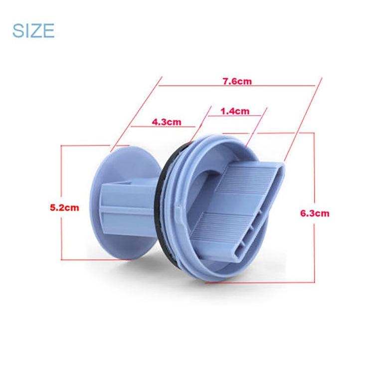 For Siemens Bosch WM1095/1065 WD7205 Washing Machine Drainage Pump Drain Outlet Seal Cover Plug(White)