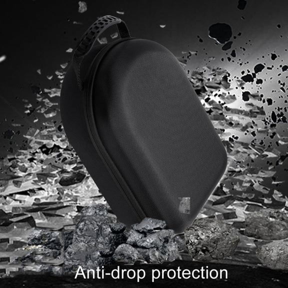 For Apple Vision Pro Storage Bag VR Headwear EVA Portable Hard Case(Cloth Pattern Black)