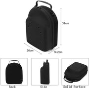 EVA Lightweight Durable Zipper Hat Storage Bag(Black)