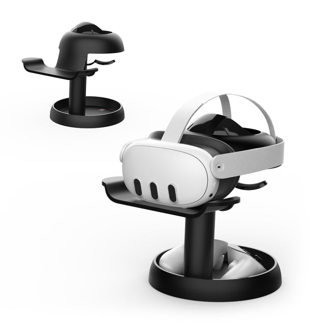 AMVR TYBP1 VR Desktop Storage Display Rack For Apple Vision Pro / Meta Quest 3 / Pico 4 / PlayStation VR 2(Black)
