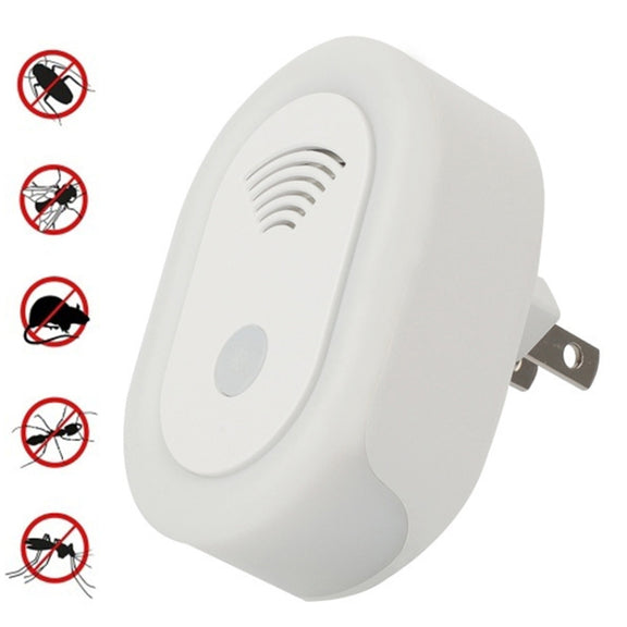 Adjustable Night Light Ultrasonic Mosquito Repeller Mini Home Electronic Mouse Repeller, Spec: AU Plug(White)