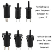 3pcs Refrigerator Door Light Switch Wardrobe Door Self-reset Switch, Size: Normally Closed 4.6mm