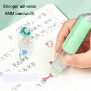 Push-Dry Quick Glue Stick Correction Tape Double Sided Adhesive For Handmade Handbook(White)