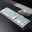 T-WOLF T75 104 Keys Adjustable RGB Light Computer Game Wired Mechanical Keyboard(White) - free shipping - PMC TechLife - Order now!