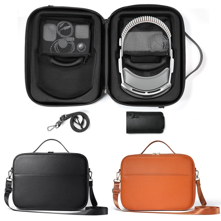 For Apple Vision Pro Headset Multifunctional Storage Bag Carrying Case(Black)