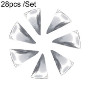 28pcs /Set For Tesla Model 3 Tire Sticker Modification Protective Film, Style: Electroplating Silver
