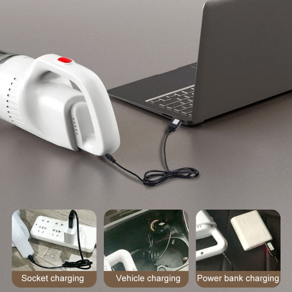 Handheld Household Vacuum Cleaner Car Small Powerful Dust Extractor, Model: Wireless Top Configuration
