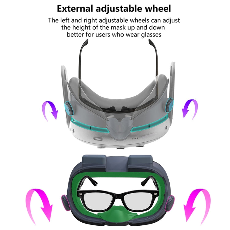 For Meta Quest 3 Adjustable Replacement Eye Mask VR Blackout Soft Replacement Face Mask Set