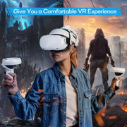 DEVASO VR Glasses Retractable Adjustable Headband Accessories For Meta Quest 3S / Meta Quest 3 / Meta Quest 2 / Meta Quest Pro / Pico 4 / Pico 4 Pro(White)