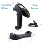NEWSCAN 1D Laser  Wireless Barcode Reader Scanner Data Collector With 2.2-Inch LCD Screen