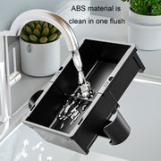 Car Seat Armrest Storage Box Adjustable Tissue Box(Black)