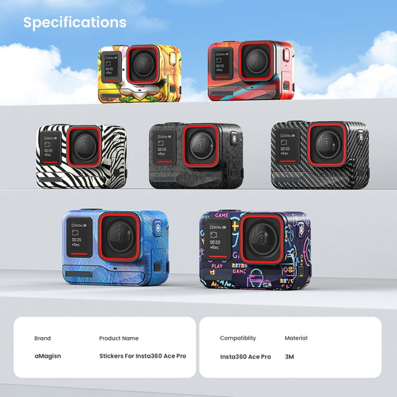 For Insta360 Ace Pro aMagisn Body Sticker Sports Camera Accessories(Triangle)