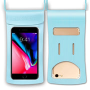 TPU Transparent Touch Screen Phone 30m Water-resistant Bag Outdoor Rafting Phone Case(Water Blue)