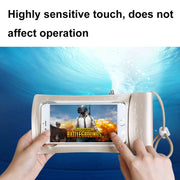 TPU Transparent Touch Screen Phone 30m Water-resistant Bag Outdoor Rafting Phone Case(Water Blue)