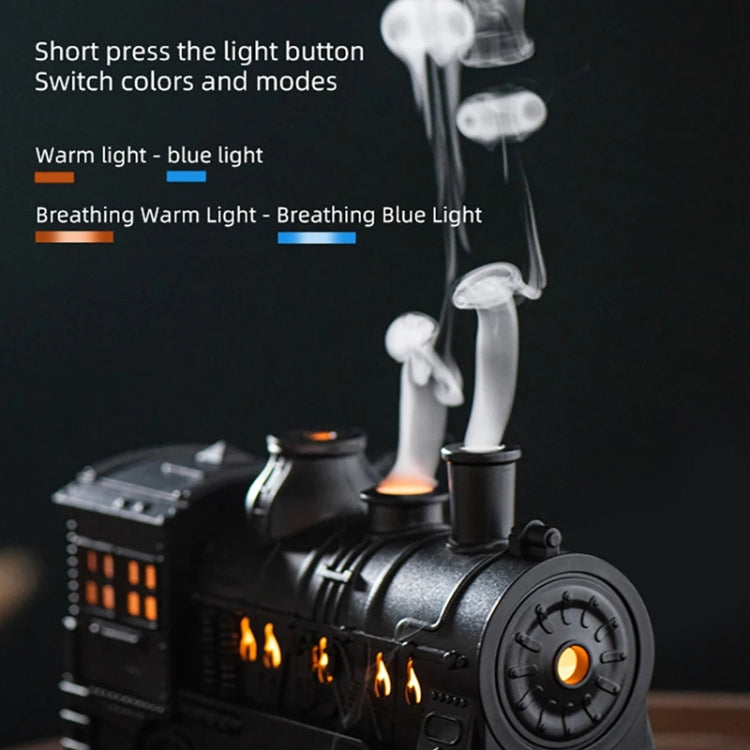 300ml Small Train Essential Oil Diffuser Humidifier With Remote Control EU Plug