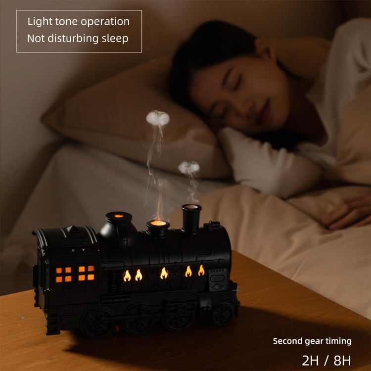 300ml Small Train Essential Oil Diffuser Humidifier With Remote Control EU Plug