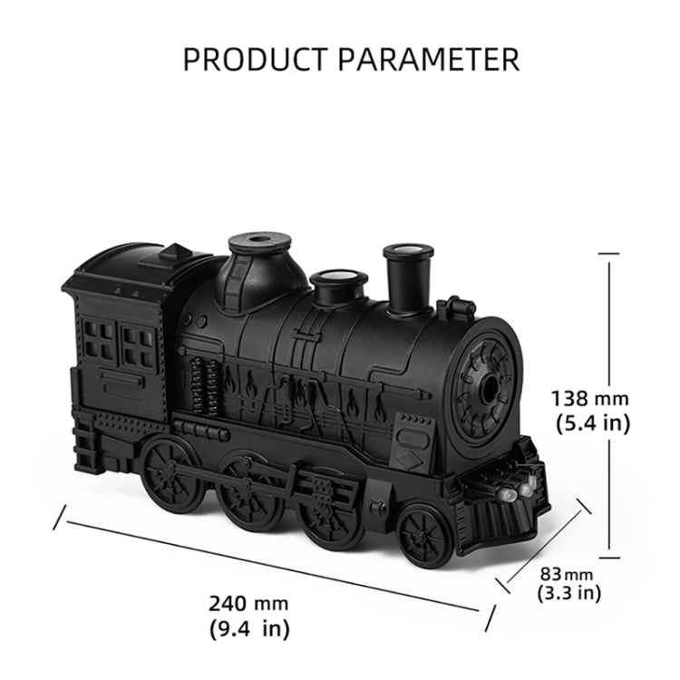 300ml Small Train Essential Oil Diffuser Humidifier With Remote Control EU Plug