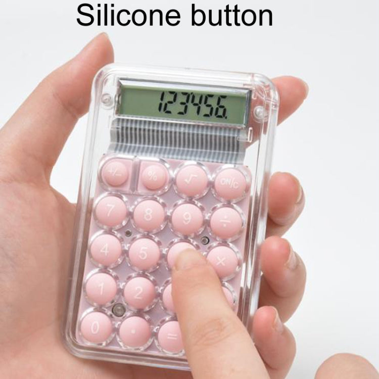 Small Silent Simple Calculator Mini Candy Dormitory Student Office Exam Tool(Purple)