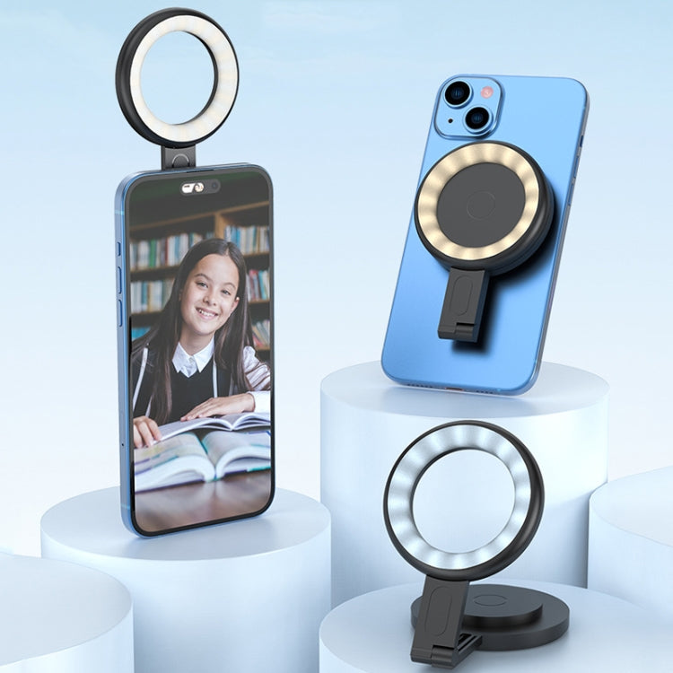 Cell Phone Magnetic Fill Light Portable Photo Pocket Lamp(White)