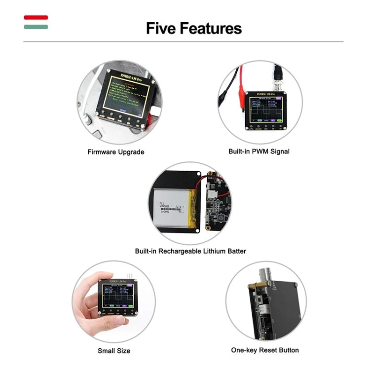 FNIRSI Handheld Small Teaching Maintenance Digital Oscilloscope, Specification: Upgrade Without Battery
