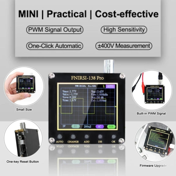 FNIRSI Handheld Small Teaching Maintenance Digital Oscilloscope, Specification: Upgrade Without Battery