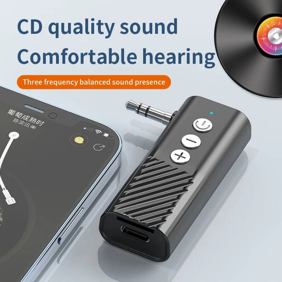Bluetooth 5.3 Car TF Playback AUX Receiver Transmitter