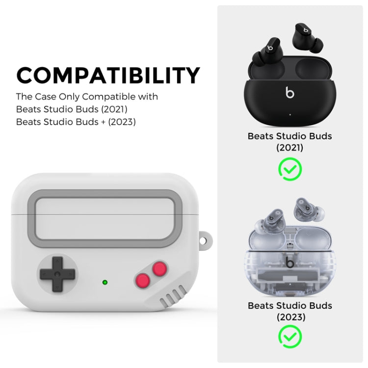 For Beats Studio Buds 2021&2023 AhaStyle JY13 Split Cartoon Earphone Protective Case(Gray)