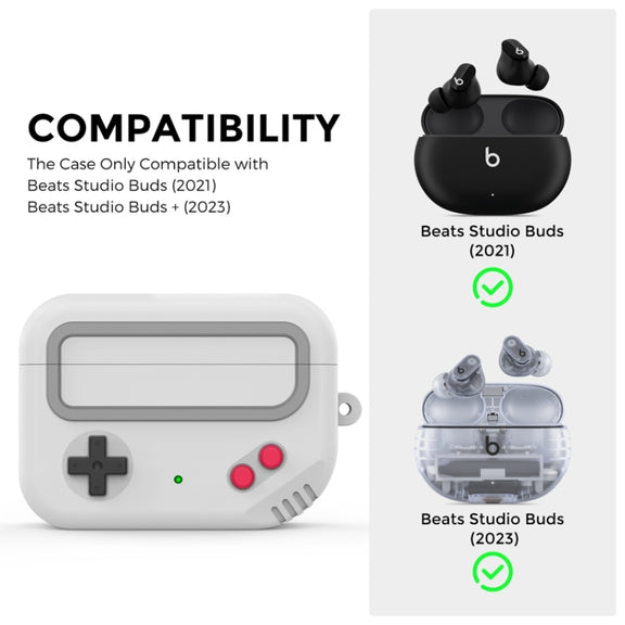 For Beats Studio Buds 2021&2023 AhaStyle JY13 Split Cartoon Earphone Protective Case(Gray)