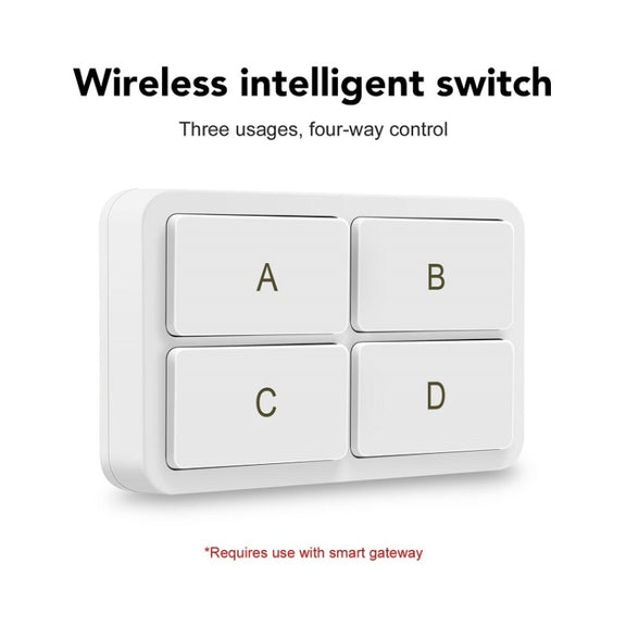Zigbee Tuya 4-key Situational Remote Control Smart Switch(YSB34)