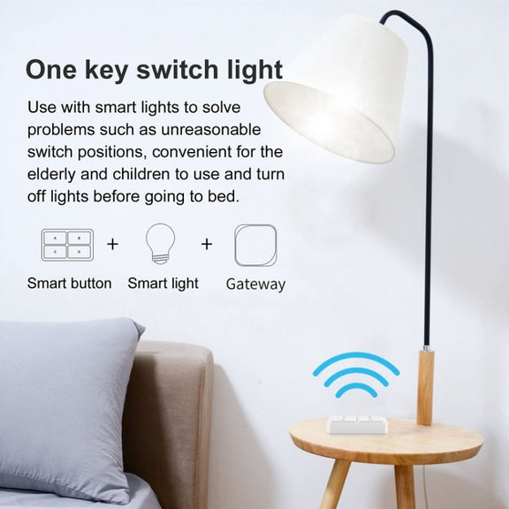 Zigbee Tuya 4-key Situational Remote Control Smart Switch(YSB34)