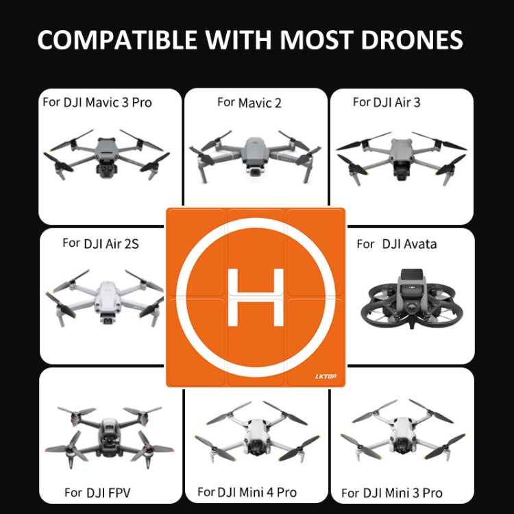 LKTOP 50cm Drone Universal Landing Pad Double-sided Water-resistant Foldable RC Aircraft Launch Mat