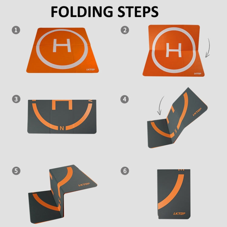 LKTOP 50cm Drone Universal Landing Pad Double-sided Water-resistant Foldable RC Aircraft Launch Mat