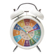 4 inch Early Learning Dual Ring Round Alarm Clock Student Bedside Metal Alarm Bell(White) - Novelty Clock by PMc TechLife | Online Shopping South Africa | PMc TechLife | Buy Now Pay Later Mobicred