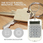 Flip Top Portable Mini Calculator Student Exam Office Calculator(White)