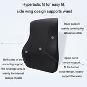 Leather Memory Foam All Season Car Seat Neck Support Cushion Headrest+Waist Pad(Brown)