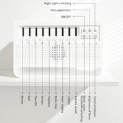 C221 Bluetooth White Noise Flame Aromatherapy Machine Home Desktop Humidifier(English Version)