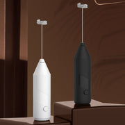 Mini Electric Handheld Milk Frother Cream Stirrer(Black)